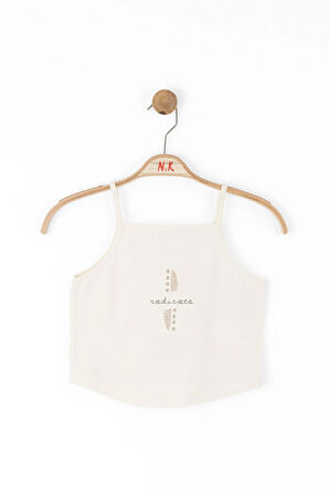 Nk Kız Çocuk Malta Crop  8-14 Krem