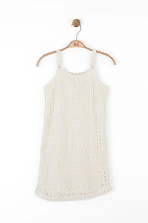 Nk Kız Çocuk Harmony Elbise 8-14 Krem