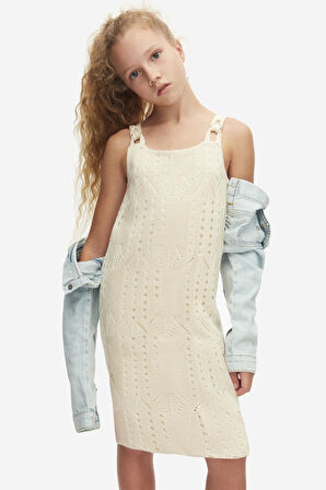 Nk Kız Çocuk Harmony Elbise 8-14 Krem