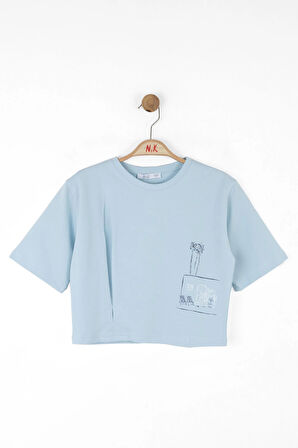 Nk Kız Çocuk View Tshirt 8-14 Yaş Mavi