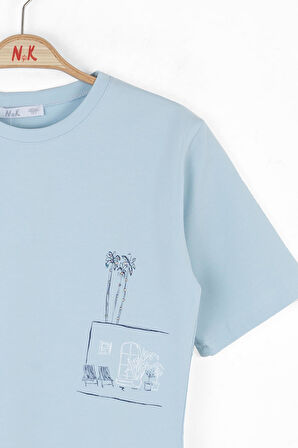 Nk Kız Çocuk View Tshirt 8-14 Yaş Mavi