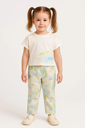 Nk Kız Bebek Village Tshirt 1-4 Yaş Ekru