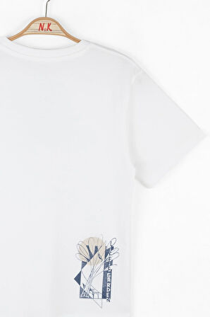 Nk Erkek Çocuk Daffodil Tshirt 8-14 Yaş Ekru