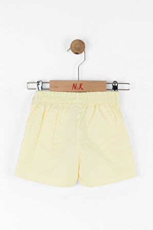 Nk Kız Bebek Apricot Şort 1-4 Yaş Sarı