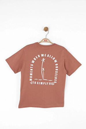 Nk Erkek Çocuk Rust Tshirt 8-14 Yaş Kiremit