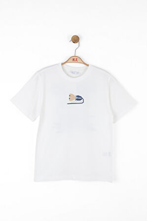 Nk Erkek Çocuk Blossom Time Tshirt 8-14 Yaş Ekru