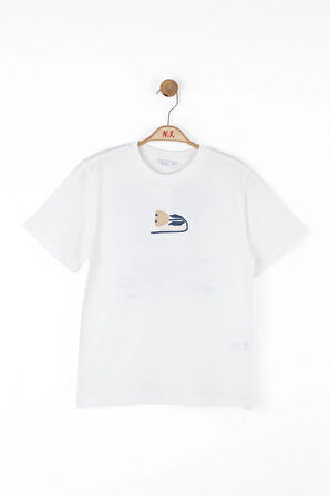 Nk Erkek Çocuk Blossom Time Tshirt 8-14 Yaş Ekru