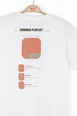 Nk Erkek Çocuk Playlist Tshirt 8-14 Yaş Kiremit