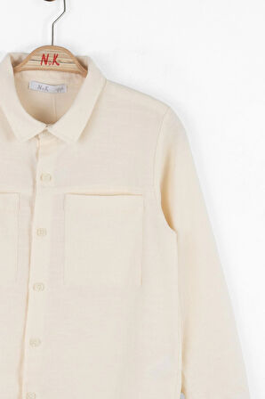 Nk Erkek Çocuk Olivet Gömlek 8-14 Yaş Krem