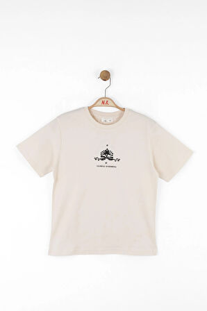 Nk Erkek Çocuk Global Harmony Tshirt 8-14 Yaş Krem