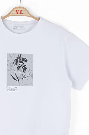 Nk Erkek Çocuk True Tshirt 8-14 Yaş Beyaz