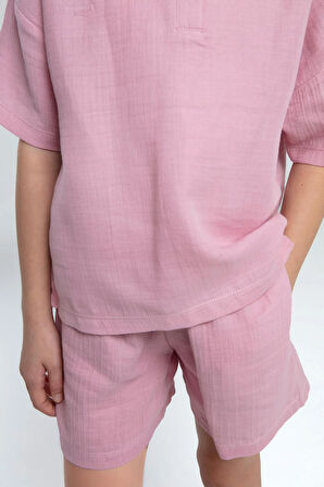 Rolypoly Kız Çocuk Müslin Şortlu Takım 2-8 Yaş G.Kurusu