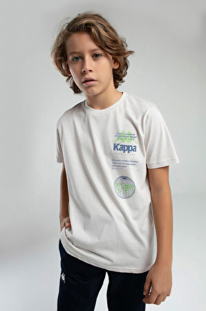 Kappa Erkek Çocuk Baskılı Tshirt 5-16 Yaş TAŞ