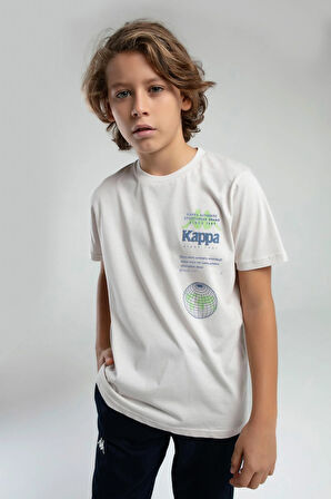 Kappa Erkek Çocuk Baskılı Tshirt 5-16 Yaş TAŞ