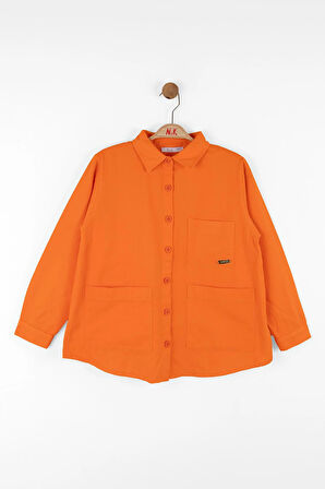 Nk Kız Çocuk Bali Gömlek 8-14 Yaş Oranj