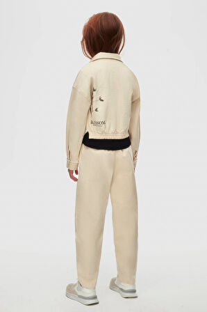 Nk Kız Çocuk Flourish Ceket 8-14 Yaş Krem