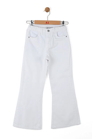 Nk Kız Çocuk İspanyol Pantolon 8-14Yaş Beyaz