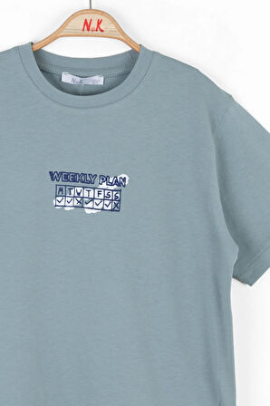Nk Erkek Çocuk Plan Tshirt 8-14 Yaş Mint