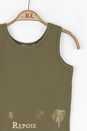 Nk Kız Çocuk Repose Crop 4-8 Yaş Haki