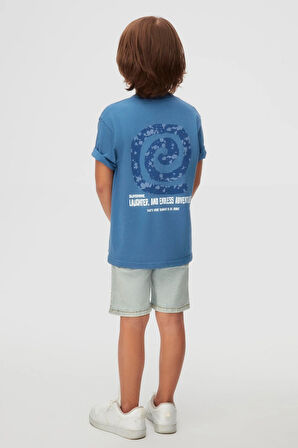 Nk Erkek Çocuk Summer Tshirt 4-8 Yaş İndigo