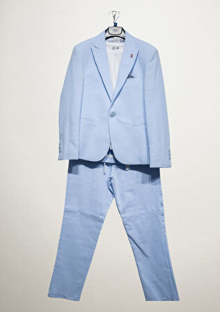 Nanica Erkek Çocuk 3'lü Takım Elbise 3-8 Yaş Mavi