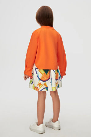 Nk Kız Çouk Canary Ceket 4-8 Yaş Turuncu