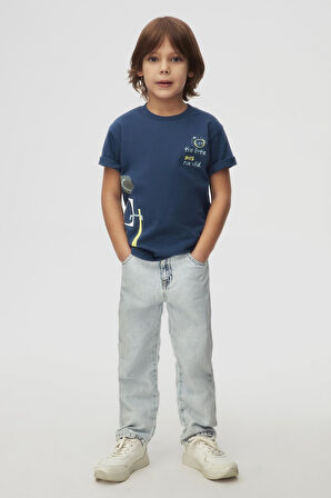 Nk Erkek Çocuk Wild Tshirt 4-8 Yaş İndigo