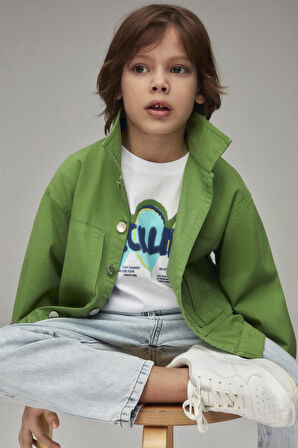 Nk Erkek Çocuk Cause Tshirt 4-8 Yaş Beyaz