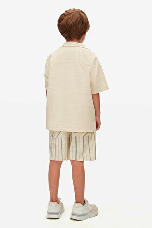 Nk Erkek Çocuk Memories Gömlek 4-8 Yaş Krem