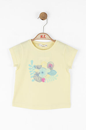 NK Kız Bebek Lotus Tshirt 1-4 Yaş Sarı