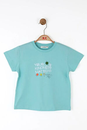 Nk Kız Çocuk Matters Tshirt 4-8 Yaş Mint