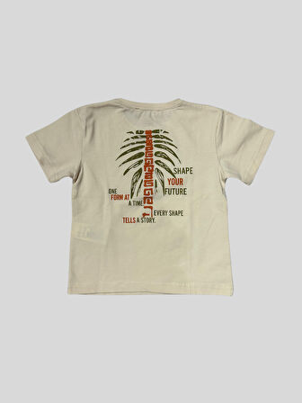 Nk Erkek Bebek Ağaçlı Tshirt 1-4 Yaş Krem