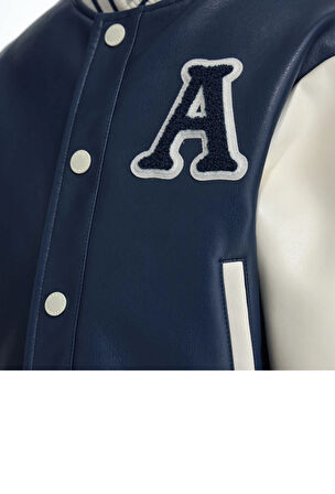 Orginal Marines Erkek Çocuk Suni Deri Ceket 3-9 Yaş Lacivert