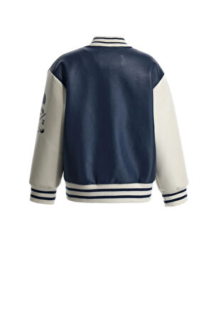 Orginal Marines Erkek Çocuk Suni Deri Ceket 3-9 Yaş Lacivert