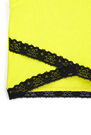 Original Marines Kız Çocuk Crop 8-14 Yaş Neon