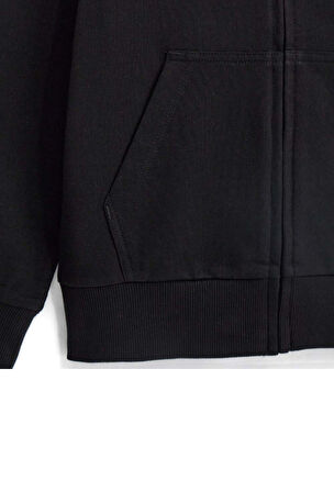 Original Marines Erkek Çocuk  Fermuarlı Sweatshirt 8-14 Yaş Siyah