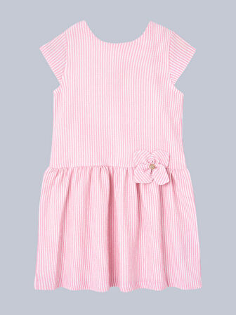 Losan Kız Çocuk Elbise 2-7 Yaş Pembe