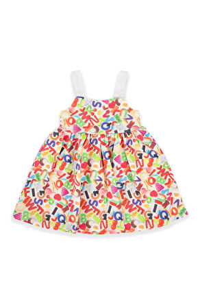 Haribo Kız Çocuk Elbise 2-8 Yaş Pudra