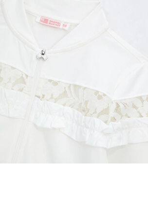 Original Marines Kız Çocuk Ceket 3-8 Yaş Beyaz