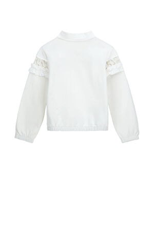 Original Marines Kız Çocuk Ceket 3-8 Yaş Beyaz