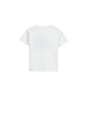 Orginal Marines Erkek Bebek Fil Basklı Tshirt 1-3 Yaş Ekru