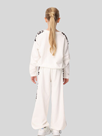 Jena Kız Çocuk Leopar Takım 7-14 Yaş Ekru