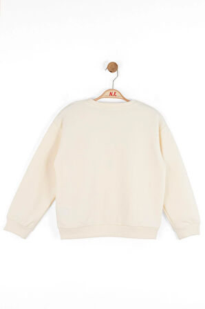 Nk Kız Çocuk Salvador Sweartshirt 8-14 Yaş Krem