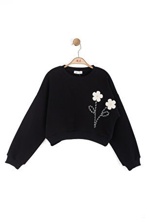 Nk Kız Çocuk Beverly Sweartshirt 8-14 Yaş Siyah