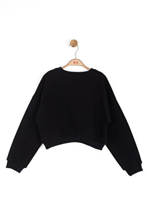 Nk Kız Çocuk Beverly Sweartshirt 8-14 Yaş Siyah