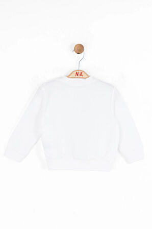 Nk Kız Bebek Rhode Sweatshirt 1-4 Yaş Ekru