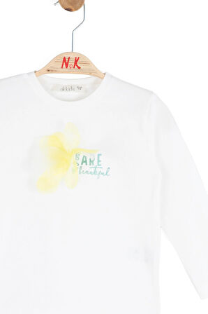 Nk Kız Bebek Beautıful Sweatshirt 1-4 Yaş Ekru