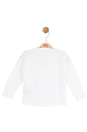 Nk Kız Bebek Beautıful Sweatshirt 1-4 Yaş Ekru