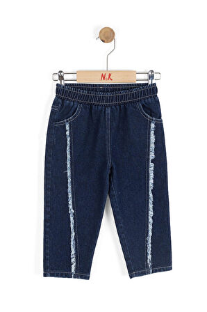 Nk Kız Bebek Jazz Denim Pantolon 1-4 Yaş Mavi