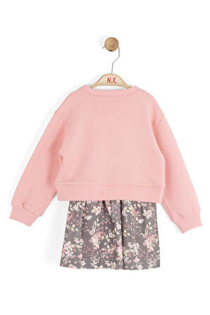 Nk Kız Bebek Garden Elbise 1-4 Yaş Pembe